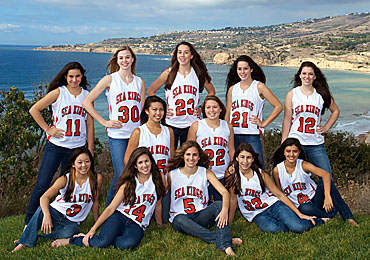 PVHS Varsity Girls' Basketball team