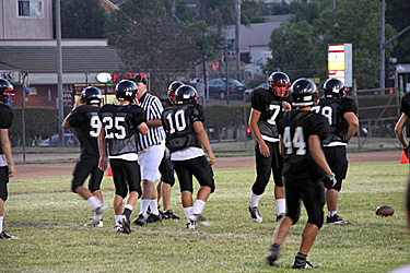 PVHS Football on the field