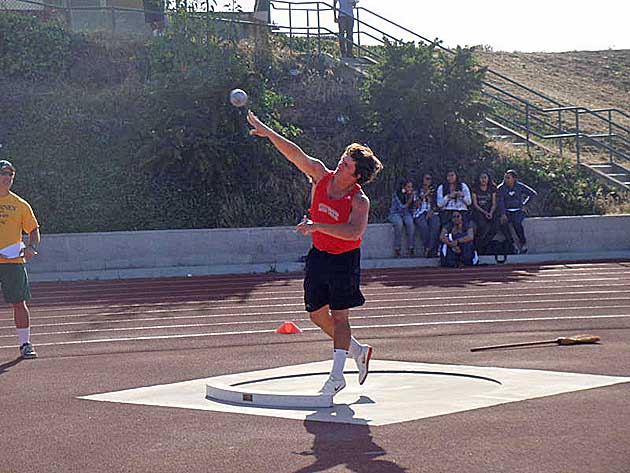 PVHS Track 2009 James Klein shotput