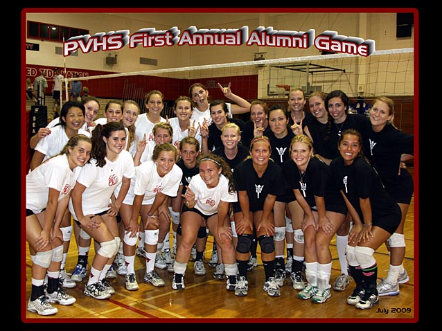 Alumni Girls' Volleyball game 2009