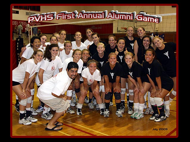 Alumni Girls' Volleyball game 2009